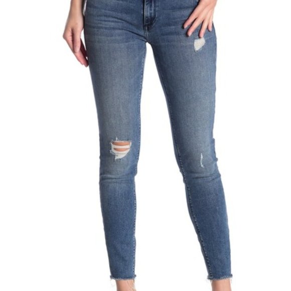 Black Orchid Denim - Black Orchid Denim  Noah Ankle Fray Skinny Jeans